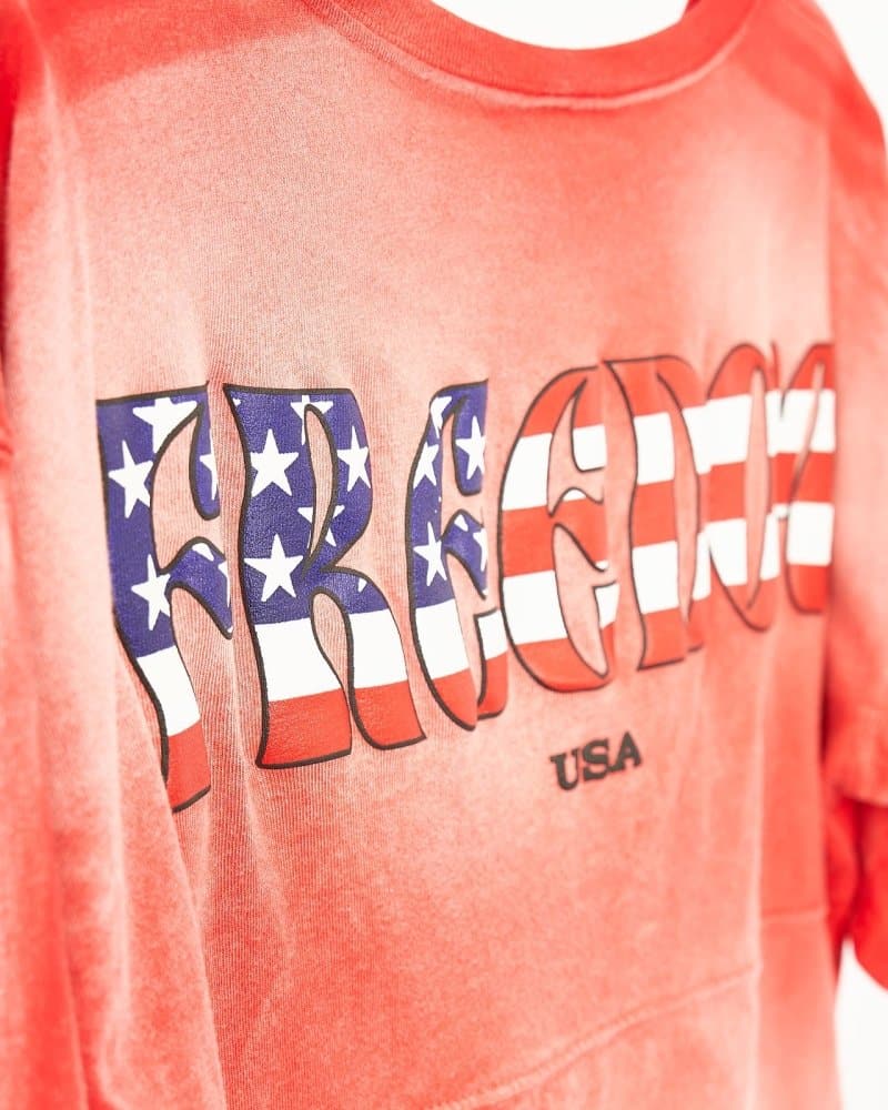 Freedom Vintage Red Cropped Short Sleeve Spirit Jersey® 3