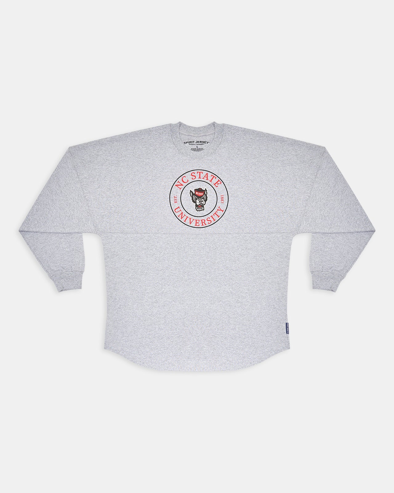 NC State Wolfpack Heather Grey Spirit Jersey® 1